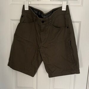 Men's Tactical Style Stretch Shorts - Dark Olive